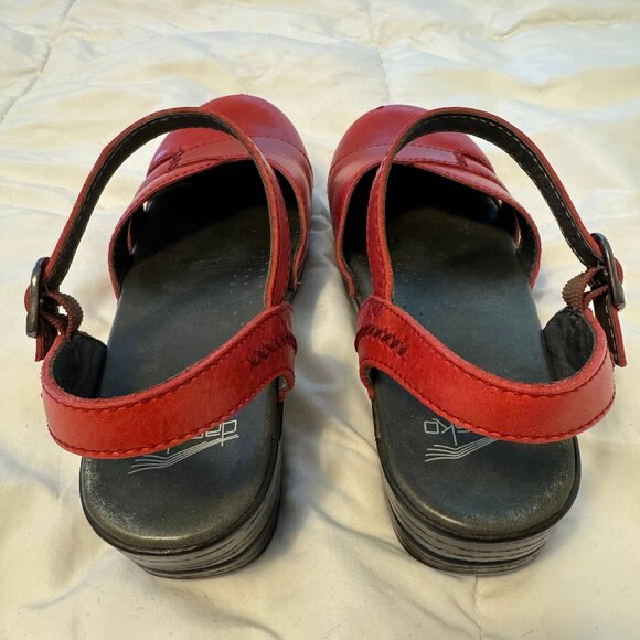 Dansko Margrete red sandals 40 - Picture 4 of 11
